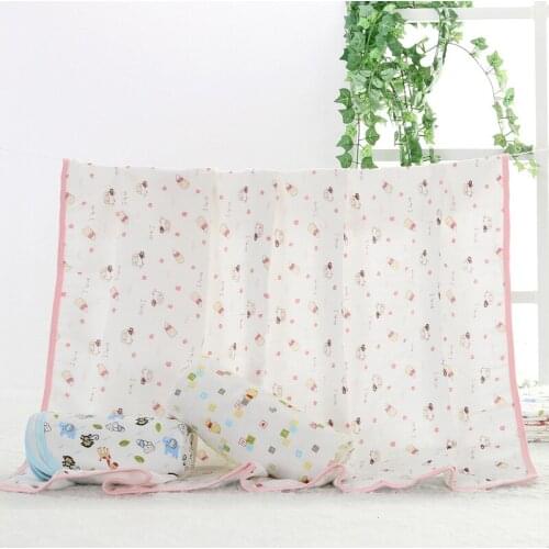 Towel Baby Bath Towel Baby Handkerchief Toddler Cotton Burp Cloth Soft Absorbent 6-Layer Gauze Kindergarten Washcloth 75*110cm