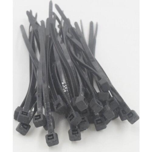 1000Pcs/pack 3*100mm Width 2.5mm Black Color Factory Standard Self-locking Plastic Nylon Cable Ties,Wire Zip Tie High Quality
