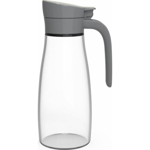 Grey Oil Bottle Oil Dispenser Bottle 20 OZ Leak Proof Condiment Container Stopper Non-Drip Spout for Kitchen Cooking