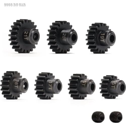 Steel Pinion Gear 15T 16T 17T 18T 19T 20T 21T Teeth 1 Mod 5MM Shaft FOR RC Traxxas XMaxx 77086-4 E-Revo 86086-4 NEW ENRON #6491X