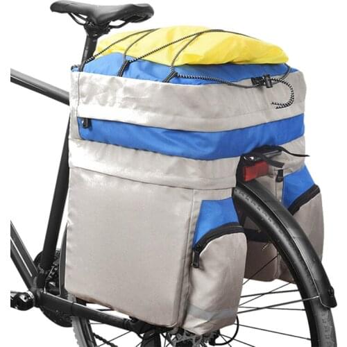 Bike Trunk Bag 60L MTB Bicycle Carrier Bag Rear Rack Luggage Pannier Back Seat Double Side Cycling Bycicle Bag Accessories 14590