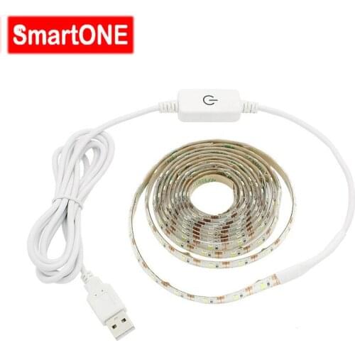 USB LED Strip Lights for Kitchen Closet Lighting, Touch Stepless Dimming LED Cabinet Light Strip 5V for Room, TV Backlight Tape