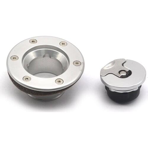 Billet Aluminum Fuel Gas Cap Flush Mount W/ 6Hole Anodized 35.5MM
