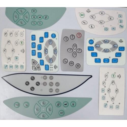 1PC Dental accessories Dental Chair Unit main control Board button film control panel PVC stickers