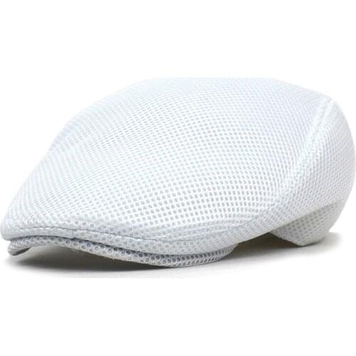 2021 Summer Solid Color Newsboy Caps Men Cotton Flat Peaked Cap Women Painter Beret Hats 24