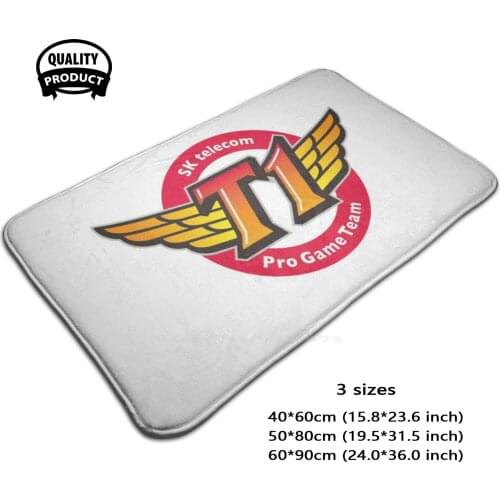 Skt1 3D Household Goods Mat Rug Carpet Foot Pad Skt Telecom T1 Esports Sk텔레콤 T1 Skt1 T1 Esports Gaming Gaming Video Games Retro