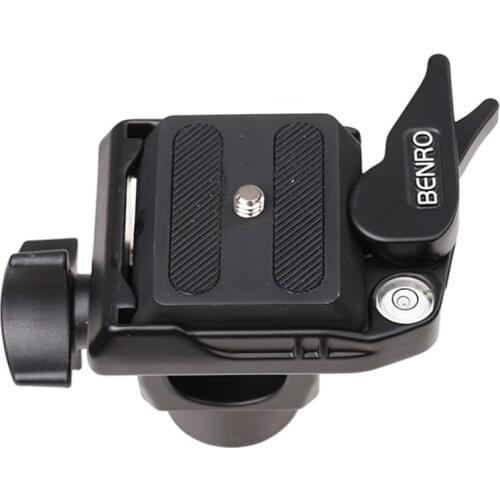 BENRO Professional Monopod Head DJ80 DJ-80 Tilt Patented Dual-Lock Quick Release System Aluminum Head For Monopod