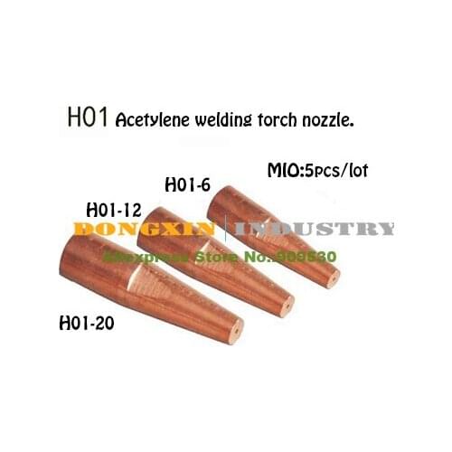 Free shipping 5pcs/lot Brass Acetylene Torch Nozzle For H01-20 Welding Torch Support Mix Order