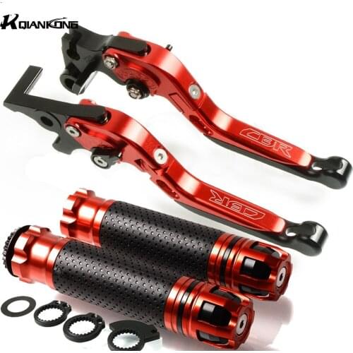 CBR LOGO Motorcycles Adjustable Folding Brake Clutch Levers For Honda CBR 125R 929RR 954RR 1000RR 600RR 1000XX CBR1000F SC24