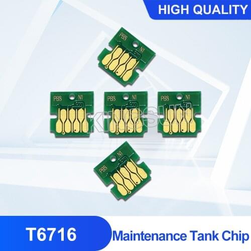 T6716 Maintenance Tank Cartridge Chip For EPSON WorkForce WF C5790 C5710 C5290 C5210 M5299 M5799 M5298 C579R C529R