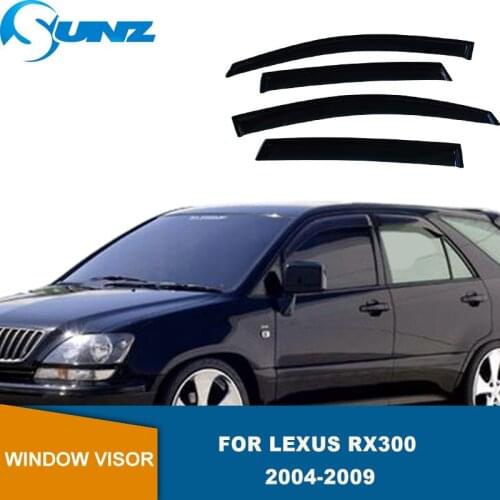 Side Window Deflectors For Lexus RX300 RX330 RX400h Toyota Harrier XU30 2004 2005 2006 2007 2008 2009 Black Window Visor SUNZ
