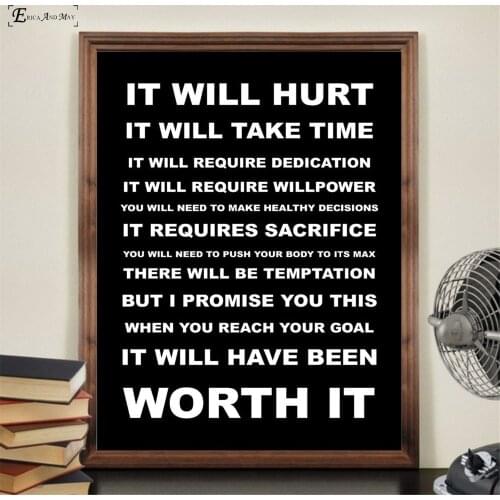 Life Motto Black Motivation Quotes Canvas Painting Posters And Prints For Living Room No Framed Wall Art Picture Home Decor