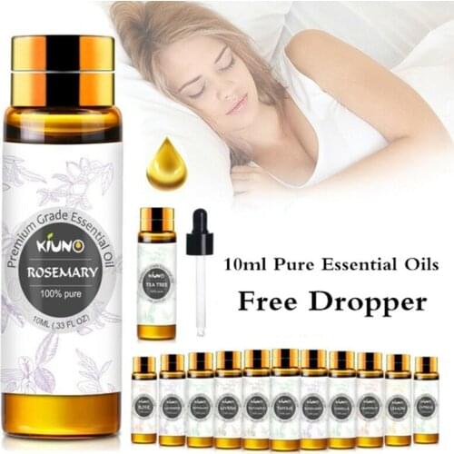 KIUNO Tea Tree Aroma Pure Essential Oils With Essential Oil dropper For Massage Fragrance Aroma Help Sleep Air Purifier Soothing