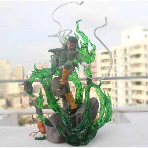 Naruto Shippuden Rock Lee DX Eight inner gates GK statue PVC Action Figures Anime Collectible Model Toy 32cm