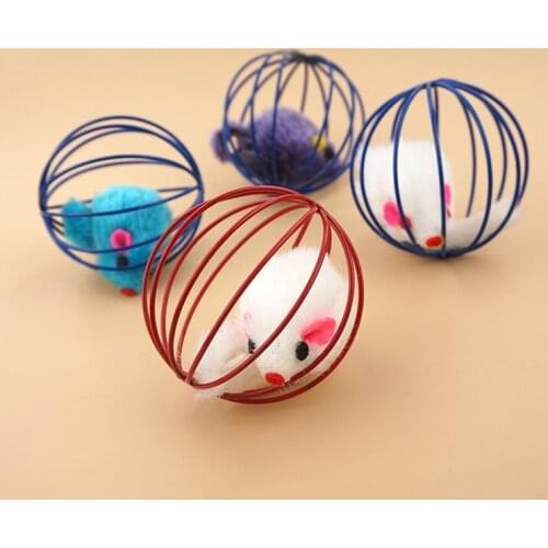 Pet Toys, Pet Cats Toys Cage Mouse 6cm Cat Catching Ball To Make Cats Simulation Mouse and Cats Toy Ball Mouse Toys for Cats