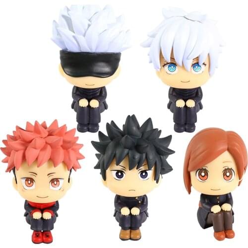 Apan Anime Jujutsu Kaisen Gojo Satoru Itadori Yuji Fushiguro Megumi Kugisaki Nobara Mini PVC Figure Figurine Toy New With Box