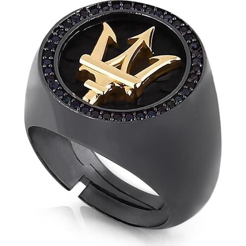 Frnch Male Zircon Cubic Zirconia Adjustable Ring FRJ60001-101-B