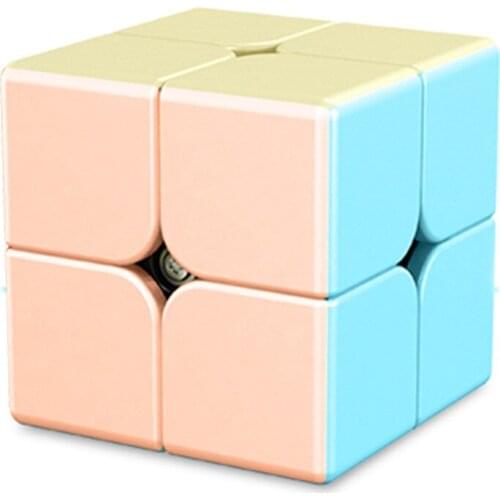 New Color Meilong2 2x2x2 Cube Marcaron Series Cube Cartoon Color Competitive Performance