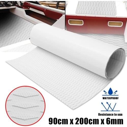 EVA Foam Teak Deck Sheet Self Adhesive Boat Yacht Synthetic Decking Foam Sheet 90X200cm 6mm Marine Flooring Mat