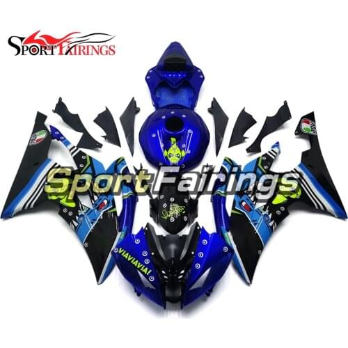 Full Fairings For Yamaha YZF-600 R6 2008 2009 2010 2011 2012 2013 2014 2015 2016 R6 08 09 10 11 12 13 14 15 16 Blue Yellow Shark