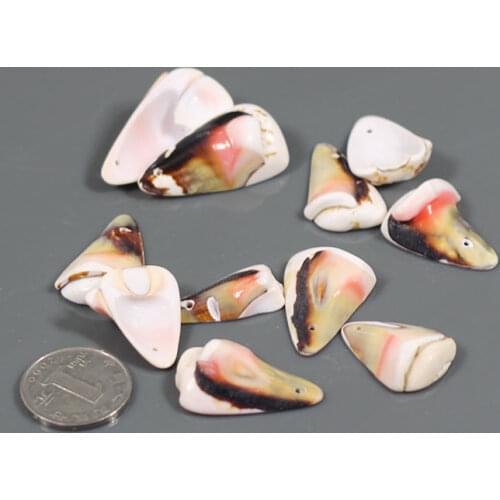 Conch shell flower shell hole-digging diy material accessories Necklace parts punched conch shells holes DIY