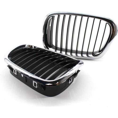 540i Front Kidney Grille for BMW E39 5 Series 99-03 Half Chrome