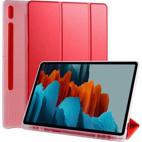 Luxury Flip PU Leather Case For Samsung Galaxy Tab S7 Plus Case 12.4 inch Stand Book Cover For Samsung Tab S7+ S7 + Tablet Case