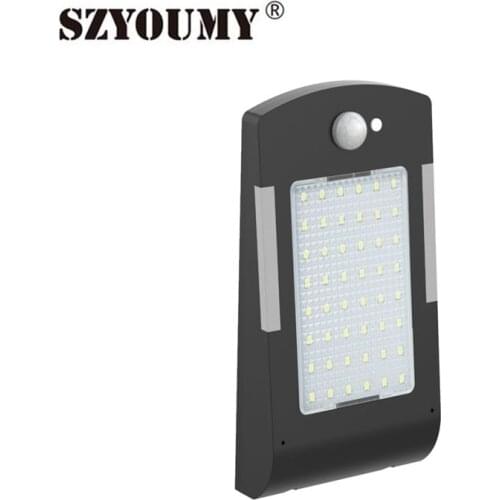 SZYOUMY Solar wall light 54led 3 Mode Outdoor Motion Sensor Solar lamp Waterproof with Remote