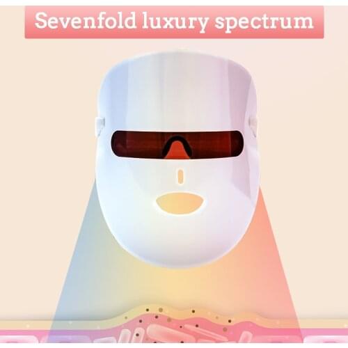 Visible LED Photon Light Therapy Facial Mask Skin Rejuvenation Anti-Aging Wrinkle Acne Removal Lifting Tighten Face SPA Beauty
