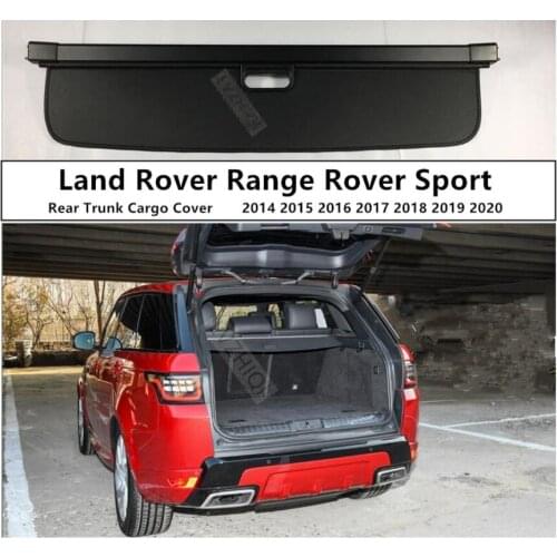 Rear Trunk Cargo Cover For LAND ROVER RANGE ROVER SPORT 2014 15 16 17 18 2019 2020 High Qualit Security Shield Auto Accessories