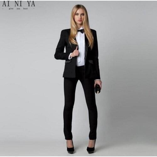 Summer Ladies Pant Suits Fashion 2 Piece Set Brazers Elegant Womens Business Suits Office Uniform Slim Fit Female Trouser Suit