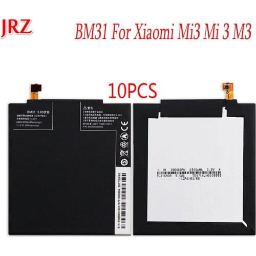 10PCS/LOT 3050mAh BM31 Battery for XIAOMI MI3 3 M3 Batterie Bateria Accumulator AKKU