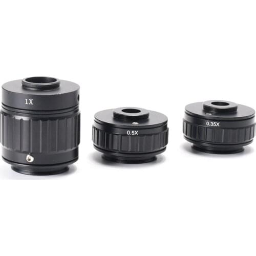 1X 0.35X 0.5X C-mount Lens Adapter Focus Adjustable Microscope Camera Cmount Adapter For New type Trinocular Stereo microscope