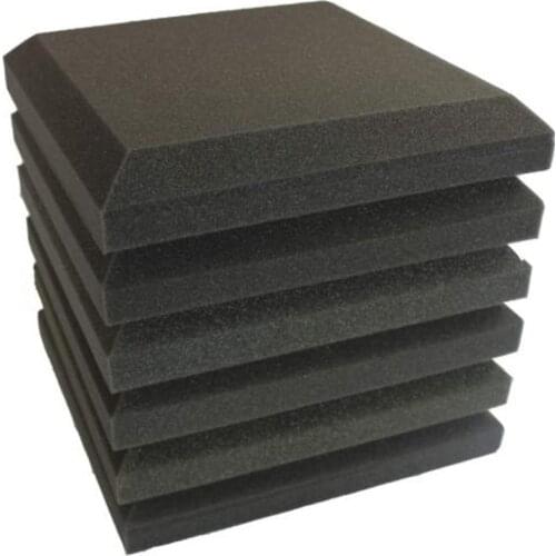 Quality 6 Pcs Studio Acoustic Foam Sound Proofing Ceiling Tile Panels Studio KTV Noise Absorption Square Foam, 25 x 25 x 5cm