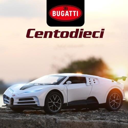 Free shipping 1:32 Bugatti centodieci die cast alloy car model 110th anniversary edition collectibles childrens toys