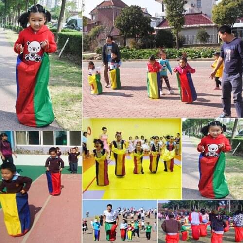 Kids Adult Familie Sack Racing Games Springen Sport Training Party Outdoor Fun Speelgoed School Activiteit Sack Race Bag