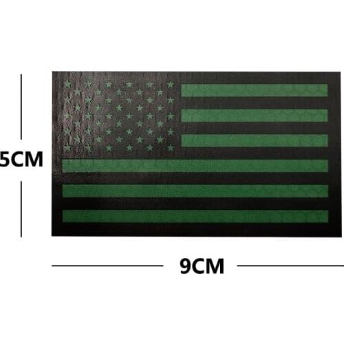 Infrared Reflective American Flag United States USA US Flags IR Patches Military Tactical Blue Line Patch Biker Fastener Badges