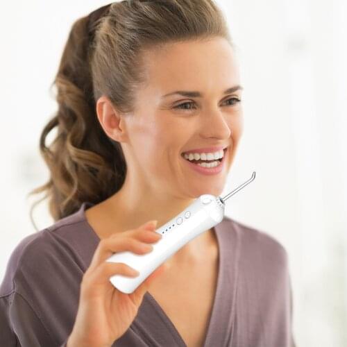 Oral Irrigator Portable Water Dental Flosser USB Rechargeable Water Floss Teeth Cleaner 4 Modes IPX7 Waterproof