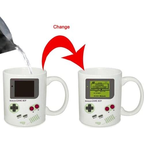 Creative Game Coffee Mug Heat Sensitive Mug Color Changing Magic Mug Funny Ceramic Tea Cup Novelty Christmas Gifts For Friends