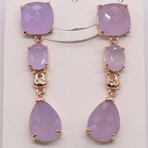 New fashion long chain style brass earring for girls more colors available free shipping