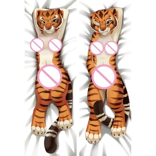 November update Japanese Anime Kemono Friends Tiger Fox hugging body pillowcase cover otaku Dakimakura body pillow cover case