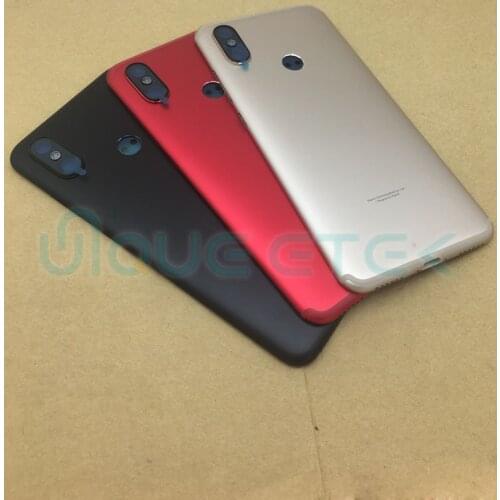 Original For Xiaomi 6X Mi A2 Metal Battery Cover Rear Housing Back Door Case With Camera Glass Lens Repair Spare Parts