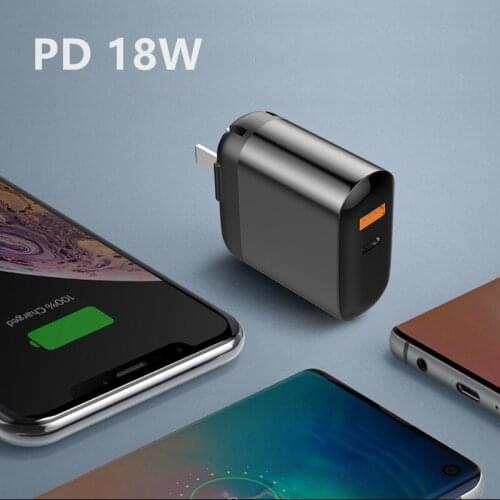 PD USB C Charger Quick Charge 3.0 Mobile Phone USB-C Fast Charging For Huawei Xiaomi Samsung iPhone 12 11 8 Plus iPad PD Charger