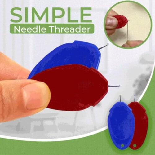 10Pcs/Lot DIY Iron Wire Simple Threader Elderly Guide Needle Easy Device Thread Sewing Tools Needle Wear Line Sheet Tools