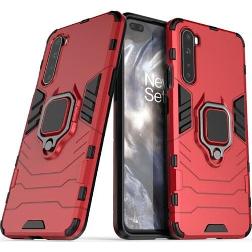 Shockproof Bumper For OnePlus Nord 8 7 7T Pro 6T Case Soft Silicone Armor Hard PC Stand Protective Phone Cover For OnePlus Nord