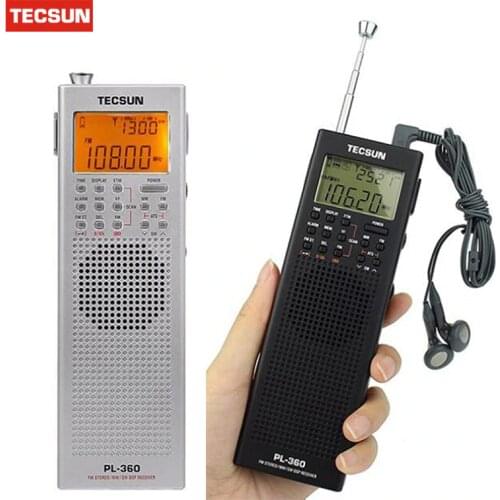 Tecsun PL-360 Radio DSP Receiver FM MW SW LW + External AM Antenna + Outdoor Antenna Portable Radio Recorder Y4131A PL360 Deshen