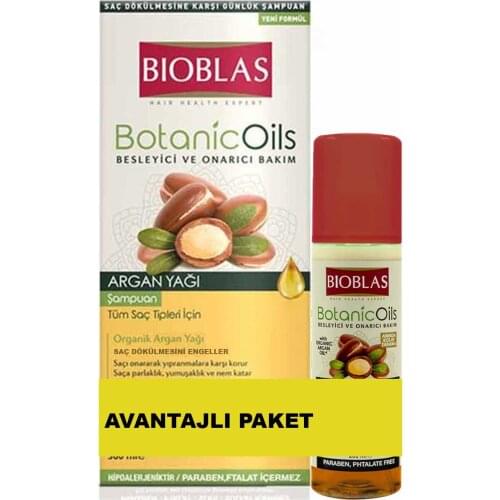 Botanic Oils Shampoo Argan Oil 360 Ml + Argan Oil Liquid Hair Conditioner 100 Ml