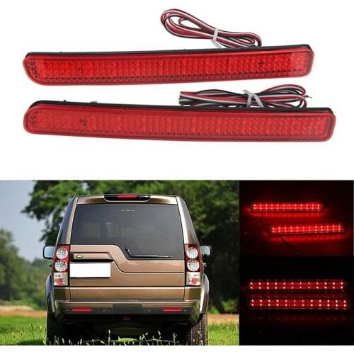LED Rear Bumper Reflector Light Red Car Driving Brake Fog Lamp for Land Rover Discovery 3 4/L320 2005-2013