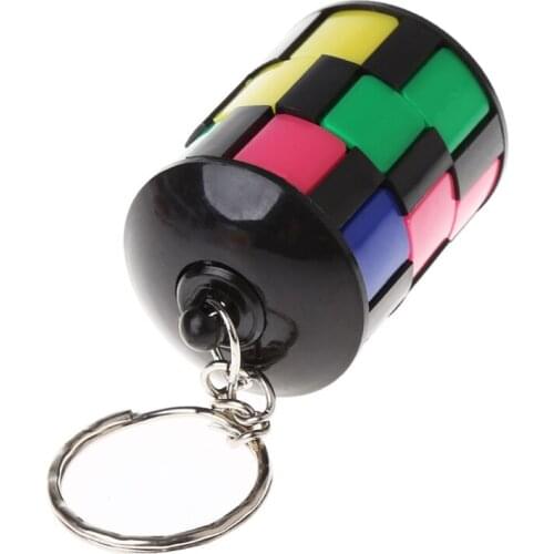 Smart Tower Blocks Pendants Puzzle Educational Toy Magic Cube Keychain C5AF