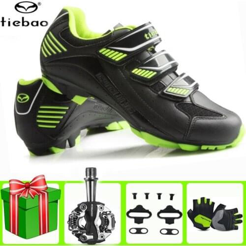 Tiebao Sapatilha Ciclismo Mtb Cycling Shoes Men 2021 Mountain Bike Women Outdoor Breathable Lightweight Spd Cleat Bicycle Shoes